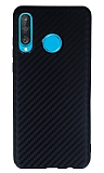 Huawei P30 Lite Karbon Siyah Silikon Kılıf