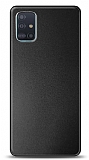 Samsung Galaxy A51 Metal Siyah Rubber Klf