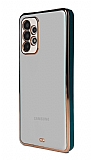 Samsung Galaxy A52s 5G Kamera Korumalı Bumper Yeşil Silikon Kılıf