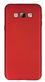 Samsung Galaxy A8 Mat Kırmızı Silikon Kılıf