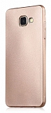 Samsung Galaxy C5 Pro Mat Gold Silikon Kılıf