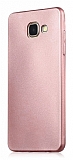 Samsung Galaxy C5 Pro Mat Rose Gold Silikon Kılıf