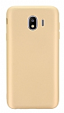 Samsung Galaxy J4 Mat Gold Silikon Kılıf