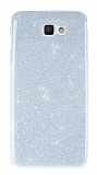 Samsung Galaxy J5 Prime Simli Silver Silikon Kılıf
