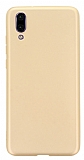 Samsung Galaxy M10 Mat Gold Silikon Kılıf