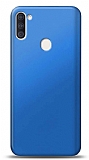 Samsung Galaxy M11 Mavi Mat Silikon Klf