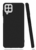 Samsung Galaxy M22 Mat Siyah Silikon Klf