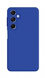 Samsung Galaxy M34 5G Kamera Korumalı Mavi Silikon Kılıf