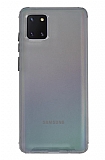 Dafoni Hummer Samsung Galaxy Note 10 Lite Şeffaf Siyah Silikon Kılıf
