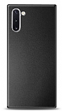 Samsung Galaxy Note 10 Metal Siyah Rubber Kılıf