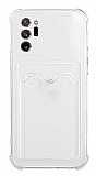 Samsung Galaxy Note 20 Ultra Kartlıklı Kamera Korumalı Şeffaf Rubber Kılıf
