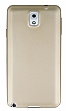 Samsung Galaxy Note 3 Mat Gold Silikon Kılıf