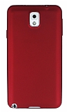 Samsung Galaxy Note 3 Mat Kırmızı Silikon Kılıf