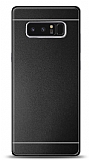 Samsung Galaxy Note 8 Metal Siyah Şeritli Rubber Kılıf