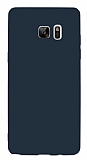 Samsung Galaxy Note FE Lacivert Mat Silikon Kılıf