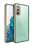 Samsung Galaxy S20 FE Kamera Korumalı Bumper Yeşil Silikon Kılıf