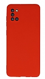 Samsung Galaxy A31 Kamera Korumalı Kırmızı Silikon Kılıf
