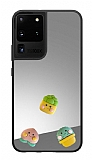Samsung Galaxy S20 Ultra iek Figrl Aynal Silver Rubber Klf