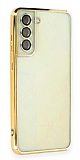 Samsung Galaxy S21 FE 5G Kamera Lens Korumal Gold Silikon Klf