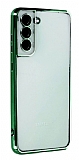 Samsung Galaxy S21 FE 5G Kamera Lens Korumalı Yeşil Silikon Kılıf