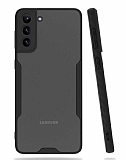 Eiroo Painted Samsung Galaxy S21 Plus Kamera Korumalı Siyah Kılıf