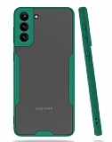 Eiroo Painted Samsung Galaxy S21 Plus Kamera Korumalı Yeşil Kılıf