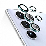 Samsung Galaxy S22 Ultra 5G Yeşil Metal Kamera Lens Koruyucu