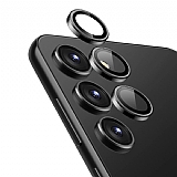 Samsung Galaxy S23 FE Metal Siyah Kamera Lens Koruyucu