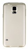 Samsung Galaxy S5 Mat Gold Silikon Kılıf