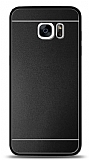 Samsung Galaxy S7 Metal Siyah Şeritli Rubber Kılıf