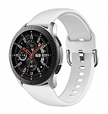 Samsung Galaxy Watch Silikon Beyaz Kordon (46 mm)