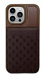 Santa Barbara Timothy Polo Racquet Club iPhone 13 Pro Max Cüzdanlı Standlı Kahverengi Kılıf