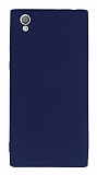 Sony Xperia L1 Mat Lacivert Silikon Kılıf