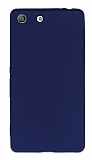 Sony Xperia M5 Mat Lacivert Silikon Kılıf