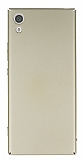 Sony Xperia XA1 Tam Kenar Koruma Gold Rubber Kılıf