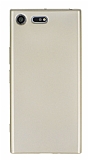 Sony Xperia XZ Premium Mat Gold Silikon Kılıf
