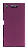 Sony Xperia XZ1 Mat Mor Silikon Kılıf