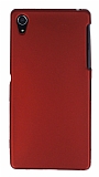 Sony Xperia Z2 Mat Kırmızı Silikon Kılıf