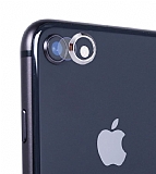 Totu Design iPhone 7 / 8 Silver Metal Kamera Koruma Yüzüğü ve Camı