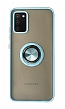 Union Ring Samsung Galaxy A02s Kamera Korumalı Mavi Kılıf