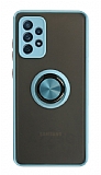Union Ring Samsung Galaxy A52 / A52 5G Kamera Korumalı Mavi Kılıf