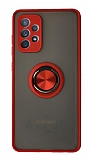 Union Ring Samsung Galaxy A72 / A72 5G Kamera Korumalı Kırmızı Kılıf