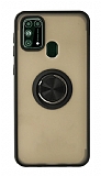 Union Ring Samsung Galaxy M31 Kamera Korumal Siyah Klf