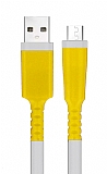 Micro USB Sarı Kablo Koruyucu