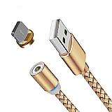 Volta New Insnap USB Lightning Gold Manyetik Data Kablosu 120cm