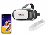 VR BOX Asus ZenFone 5 ZE620KL Bluetooth Kontrol Kumandalı 3D Sanal Gerçeklik Gözlüğü