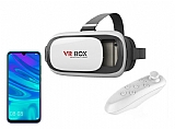 VR BOX Huawei P Smart 2019 Bluetooth Kontrol Kumandalı 3D Sanal Gerçeklik Gözlüğü