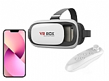 VR BOX iPhone 13 Bluetooth Kontrol Kumandalı 3D Sanal Gerçeklik Gözlüğü