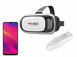 VR BOX Oppo A5 2020 Bluetooth Kontrol Kumandalı 3D Sanal Gerçeklik Gözlüğü