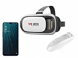 VR BOX Oppo A5s Bluetooth Kontrol Kumandalı 3D Sanal Gerçeklik Gözlüğü
